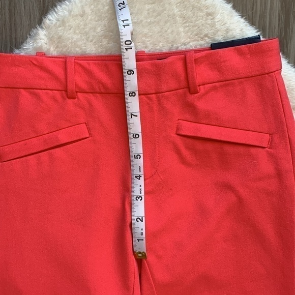 NWT GAP Skinny Ankle Mid Rise Two Way Stretch Pants Coral Size 00R - Picture 12 of 14